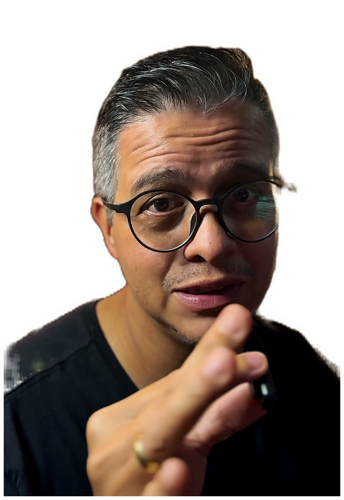 Foto real autorizada de Luiz na ilustração de Clone Animado